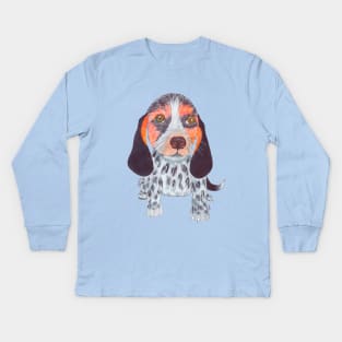 QUEEN ELIZABETH POCKET BEAGLE Kids Long Sleeve T-Shirt